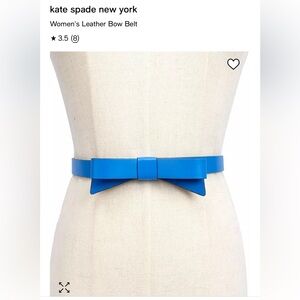 Kate Spade  belt with bow detail and Kate Spade emblem. See last picture.